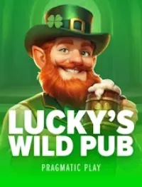 luckys wild pub game logo